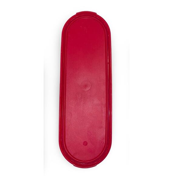 Tupperware 2402A Modular Mates Super Oval Replacement Seal Lid Red Made in USA - Picture 4 of 6